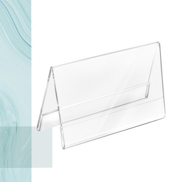 Double Sided V-Shaped Desktop Sign Display Double Sided V-Shaped Desktop Sign Display